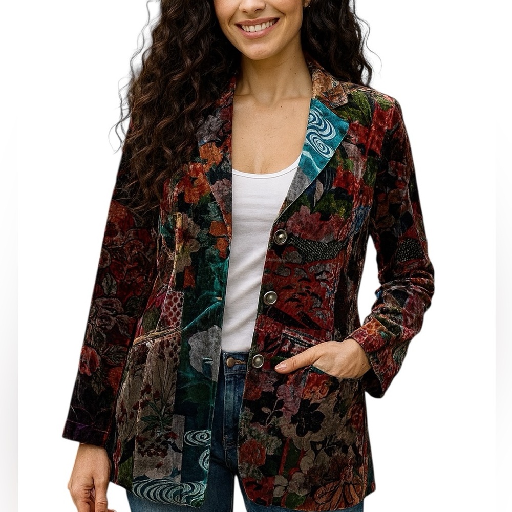 Johnny Was velvet Grace Juno blazer/jacket NWT